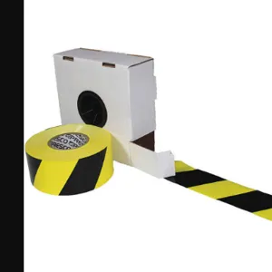 PRESCO PRODUCTS CO B3104Y18-188 Barricade Tape With Reel Yellow/ Black 1000 Feet | AF4RAR 9GDL9