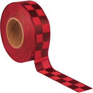PRESCO PRODUCTS CO CKRBK-373 Flagging Tape Red/black 300ft x 1-3/8 In | AC9TNT 3JVY3
