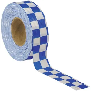 PRESCO PRODUCTS CO CKWB-373 Flagging Tape White/blue 300ft x 1-3/8in | AE8YEE 6GJL3