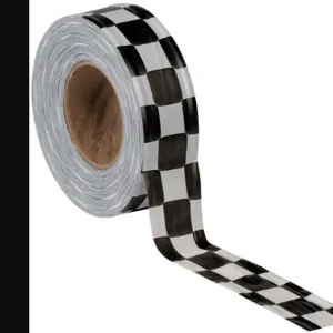 PRESCO PRODUCTS CO CKWBK-373 Flagging Tape White/black 300ft x 1-3/8in | AC9TNV 3JVY5