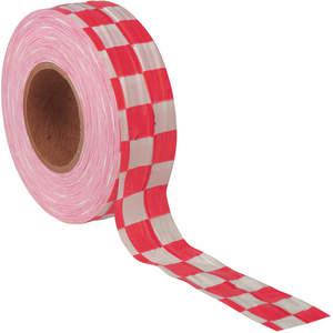 PRESCO PRODUCTS CO CKWR-373 Flagging Tape White/red 300ft x 1-3/8 In | AC9TNU 3JVY4