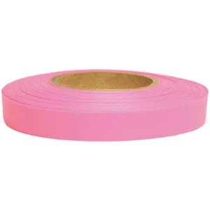 PRESCO PRODUCTS CO N-PG-188 Flagging Tape Pink Glo 150ft x 1-3/16 In | AE8YEM 6GJN0