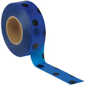 PRESCO PRODUCTS CO PDBBK-188 Flagging Tape Blue/black 300ft x 1-3/16in | AE8YDY 6GJK7