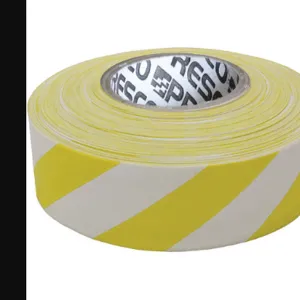 PRESCO PRODUCTS CO SWY-373 Flagging Tape Wh/yellow 300 Feet x 1-3/8 In | AD2AAB 3LWX6