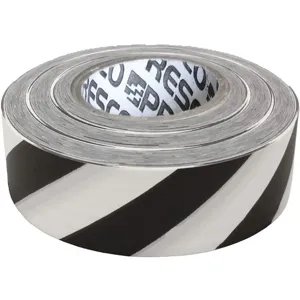 PRESCO PRODUCTS CO SWBK-373 Flagging Tape White/black 300ft x 1-3/8in | AC9TQK 3JWD2