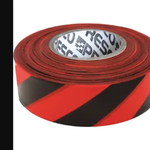 PRESCO PRODUCTS CO SRBK-373 Flagging Tape Red/black 300ft x 1-3/8 In | AC9TQG 3JWC8