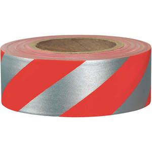 PRESCO PRODUCTS CO SRREF Flagging Tape Red/silvr 300ft x 1-3/16in | AD2VEZ 3UTW8