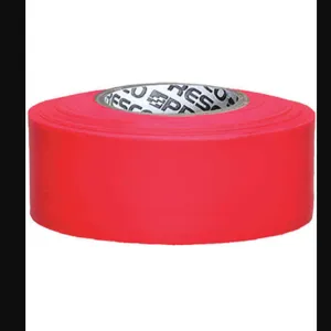 PRESCO PRODUCTS CO TFRG-188 Taffeta Flagging Tape Red Glo 150 Feet | AF4ZMK 9T459