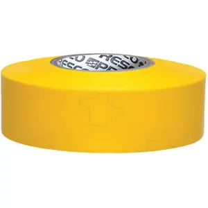 PRESCO PRODUCTS CO TXY-373 Texas Flagging Tape Yellow 300ft 1-3/16 In | AC9TQL 3JWD3