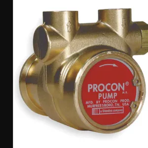 PROCON 102A140F11PA Rotary Vane Pump, Clamp-On, 3/8 Inch NPT, 140 GPH, Brass | AF2QXY 102A140F11PA 250