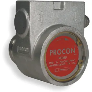 PROCON 115B265F31BA Rotary Vane Pump, Clamp-On, 1/2 Inch NPT, 265 GPH, Stainless Steel | AG7GGK 115B265F31BA 250