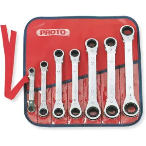 PROTO J1180MA Reversible Wrench Set Metric 7 Pc | AD8QDJ 4LT82