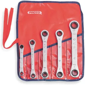 PROTO J1190MLO Reversible Wrench Set Metric 5 Pc | AB3NHU 1UK90