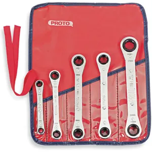 PROTO J1190MA Reversible Wrench Set Metric 6 Point 5 Pc | AD8QDM 4LT85