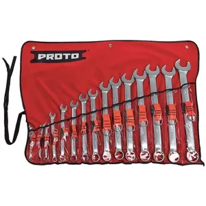 PROTO J1200P-MASD-TT Tethered Wrench Set Combination Metric 15 Pc | AB7UGA 24AJ86