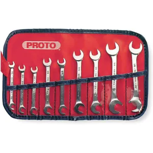 PROTO J3300A Open End Wrench Set 15/75 7/32-1/2 9 Pc | AA8WDZ 1AKT5