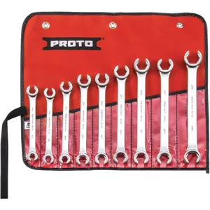 PROTO J3740 Flare Nut Wrench Set Sae And Metric 9pcs | AG4XYX 35GM75