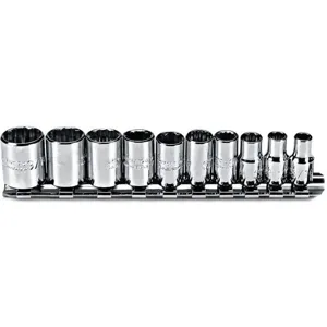 PROTO J47104 Socket Set 1/4 Inch Drive 10 Pc | AE3CGJ 5C863