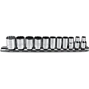 PROTO J47201 Socket Set 1/4 Inch Drive 11 Pc | AE3REG 5F387