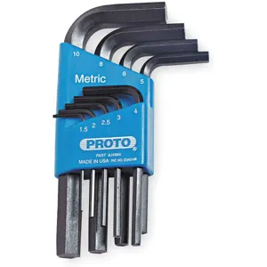 PROTO J4984 Hex Key Set 1.5 - 10mm L-shaped Short | AA9UXD 1FX40