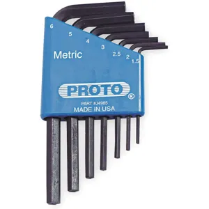 PROTO J4985 Hex Key Set 1.5 - 6mm L-shaped Short | AA9UXC 1FX39