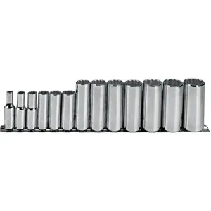 PROTO J52112-TT Socket Set 3/8 Inch Drive Chrome 13 Piece | AF8ACW 24AH61