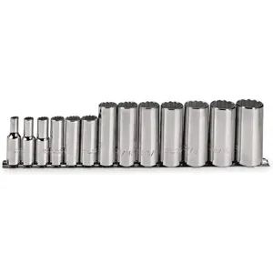 PROTO J52112 Socket Set 3/8 Inch Drive 13 Pc | AE3CGQ 5C869