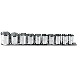 PROTO J52122 Socket Set 3/8 Inch Drive 10 Pc | AE3CGR 5C871