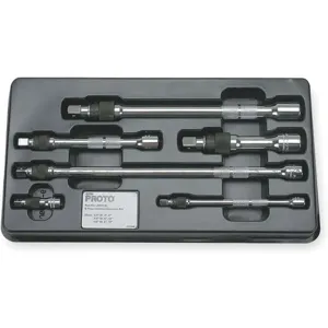 PROTO J6000-6L Socket Extension Set 6 Piece Chrome | AF2UDB 6XW19