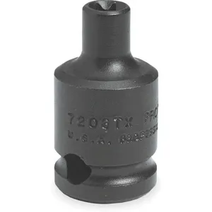 PROTO J7208TX Impact Socket 3/8 Inch Drive E8 Black Oxide | AA9UUB 1FN47