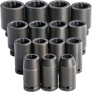 PROTO J72104M Impact Socket Set Metric 15pcs. | AG3EWM 33HD95