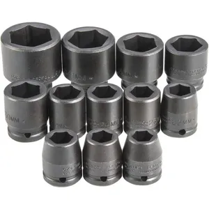 PROTO J72105M Impact Socket Set Metric 3/4 Inch Drive | AG4XYW 35GM74