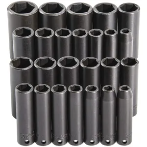 PROTO J72118 Impact Socket Set 3/8 Inch 25 Pcs. | AG3QER 33TA19