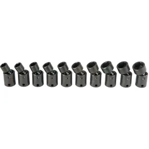 PROTO J72133M Impact Socket Set 3/8 Inch Drive 10 Pc | AE6DNY 5PZL7