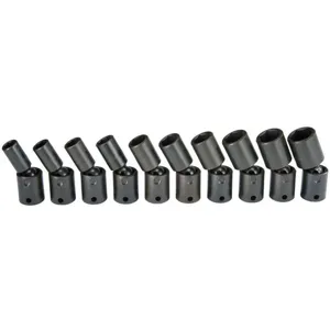 PROTO J72135M Impact Socket Set 3/8 Inch Drive 10 Pc | AE6DNZ 5PZL8