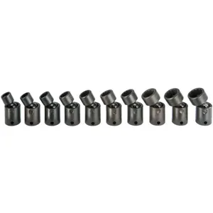 PROTO J72137M Impact Socket Set 3/8 Inch Drive 10 Pc | AE6DPB 5PZN0