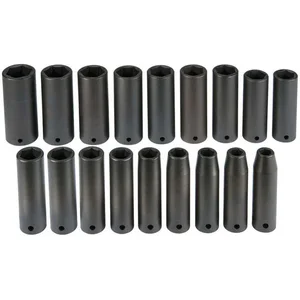 PROTO J72149M Impact Socket Set 1/2 Inch Drive 18 Pc | AE6DPF 5PZN4