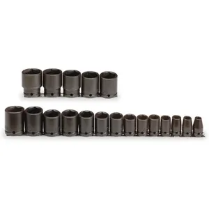 PROTO J74106 Impact Socket Set 1/2 Inch Drive 19 Pc | AD8FMN 4JX10