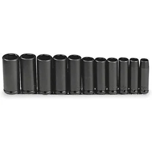 PROTO J74112 Impact Socket Set 1/2 Inch Drive 11 Pc | AD8FMP 4JX11