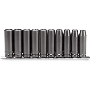 PROTO J74212 Impact Socket Set 1/2 Inch Drive 10 Pc | AD8FMY 4JX20