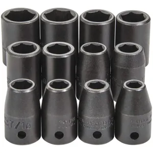 PROTO J74242 Impact Socket Set Sae And Metric 12 Pcs. | AG3QFB 33TA29