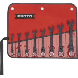 PROTO JSCVF-8S Combination Flex-head Ratchet. Wrench Set 8 Piece | AF7NWL 22DJ41