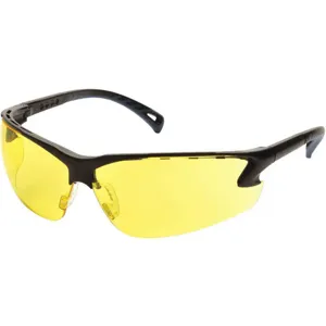 PYRAMEX SB5730D Safety Glasses Amber Lens Half Frame | AB7QKU 23Y665