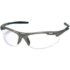 PYRAMEX SGM4510D Sicherheitsbrille, klarer Gun Metal Grey-Rahmen | AG4VLQ 34WR28