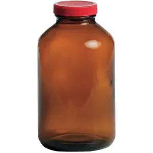 QORPAK 239523 Glass Bottle 1000ml Amber - Pack Of 12 | AC8AVX 39H523