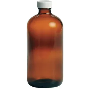 QORPAK 239530 Glass Bottle 16 Ounce Amber - Pack Of 12 | AC8AWE 39H530