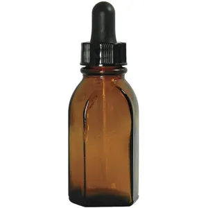 QORPAK GLA-00905 Dropper Bottle 0.5 oz. Amber Oval PK36 | AG9QJJ 21RR24