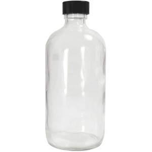 QORPAK GLC-01161 Flasche mit Sicherheitsbeschichtung, 8 Oz Boston Round PK108 | AG9QGX 21RN82