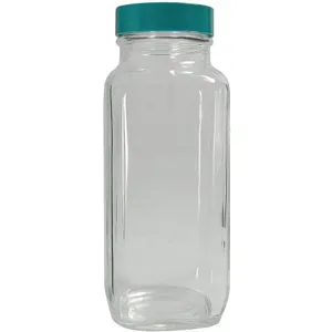 QORPAK GLC-01241 Bottle Wide 1/2 Oz Square Glass PK48 | AG9QDZ 21RM81