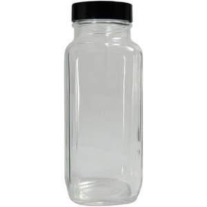 QORPAK GLC-01315 Bottle Safety Coated 4 Oz Square Glass PK120 | AG9QHK 21RP09